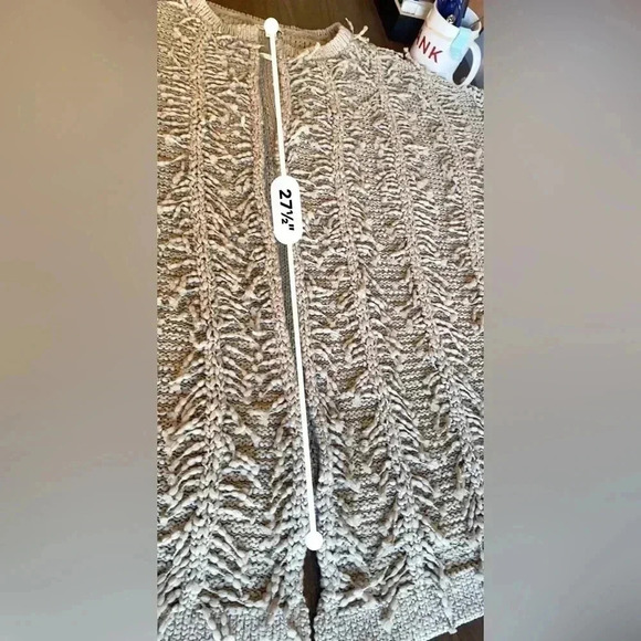 Cato Womens Tan Long Sleeve Open
Front Eyelash Casual Sweater Size 22/24 - Picture 14 of 14